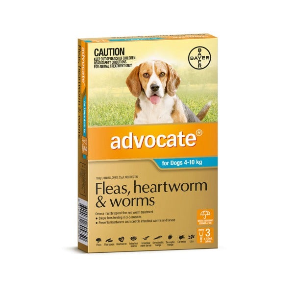 Advocate Spot-On for Medium Dogs 4-10 kg 3 Pack - Pet And Farm