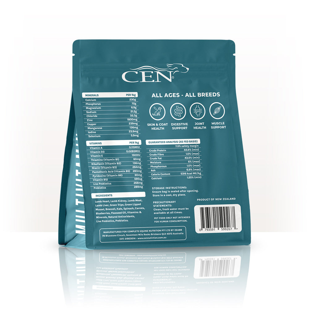 CEN Dog Multivitamin Chews Freeze Dried Lamb 100g - Pet And Farm