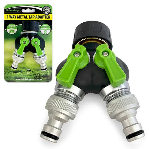 2 Way Metal Tap Adapter - Pet And Farm