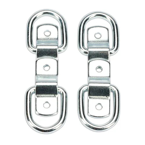 Bolt on Anchor Point D Rings For Trailer or Ute 4 Pack - Pet And Farm