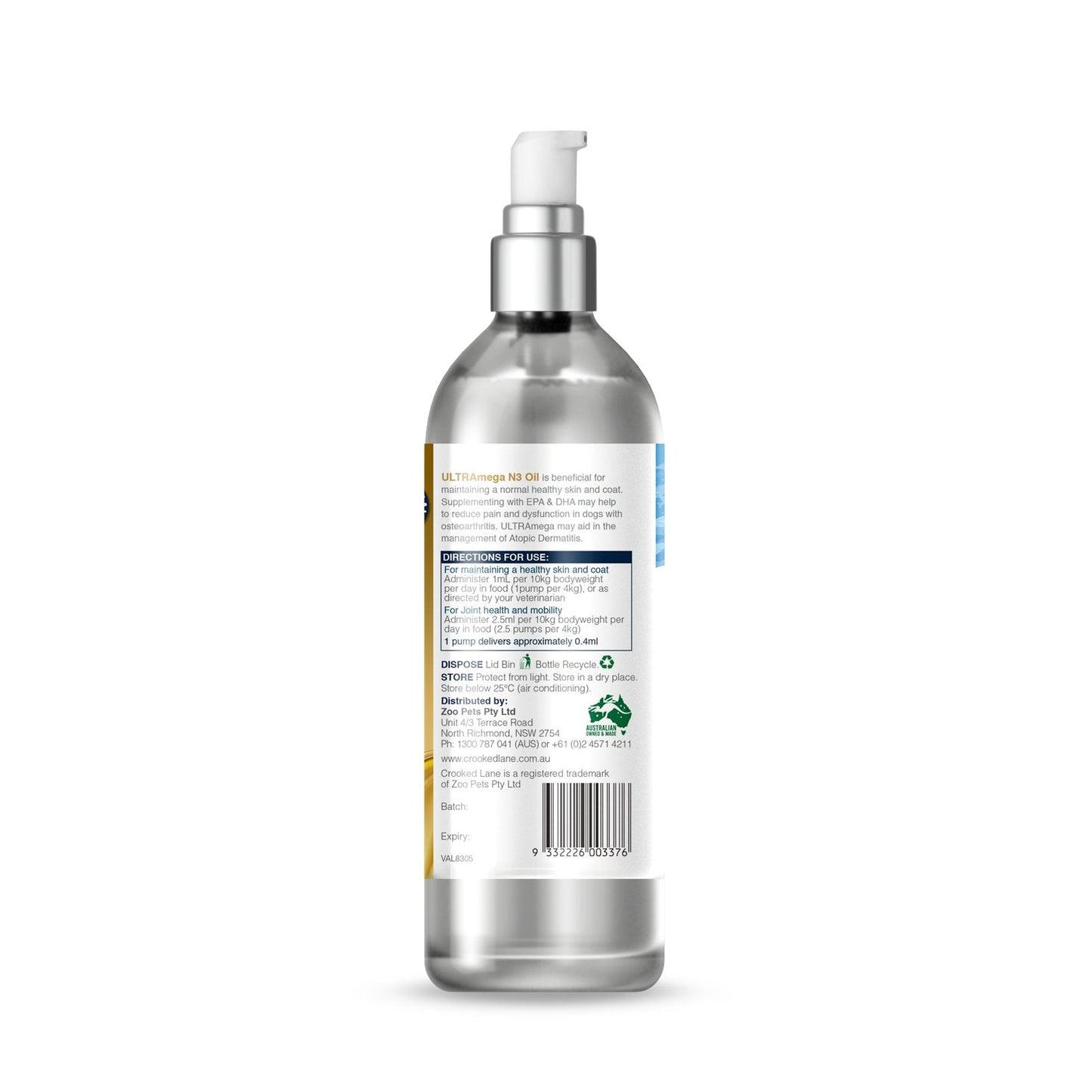 Crooked Lane ULTRAmega N3 Oil 200ml - Pet And Farm