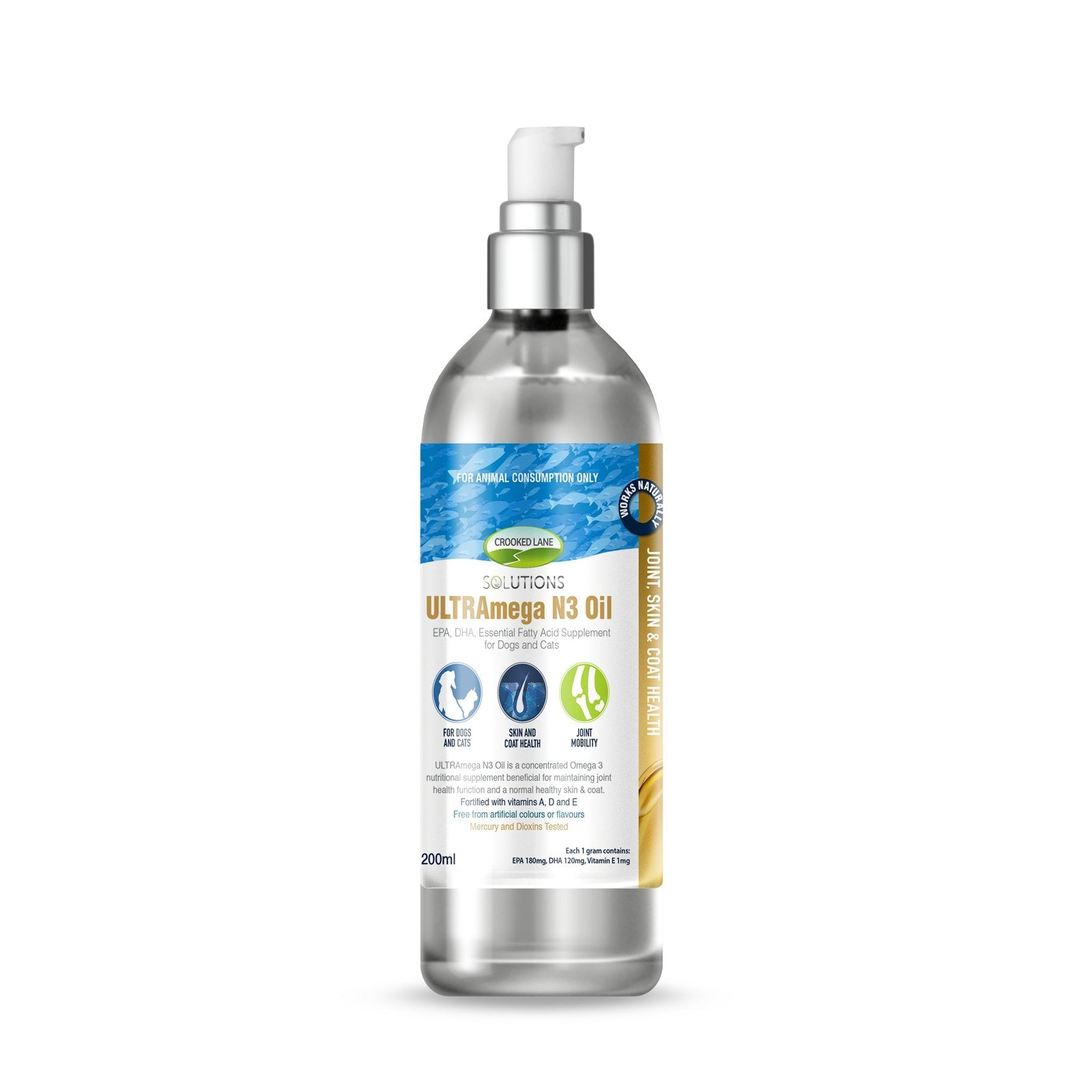 Crooked Lane ULTRAmega N3 Oil 200ml - Pet And Farm