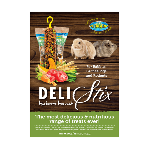Deli Stix Herbivore Harvest Treat 80g - Pet And Farm