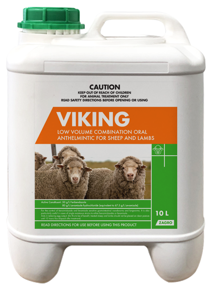 Viking Low Volume Combination Drench 10L - Pet And Farm