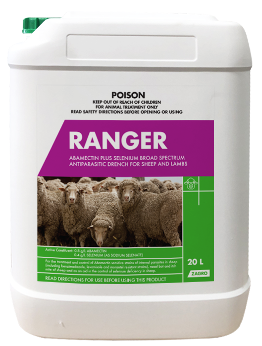 Ranger Abamectin Plus Selenium Drench 20L - Pet And Farm 