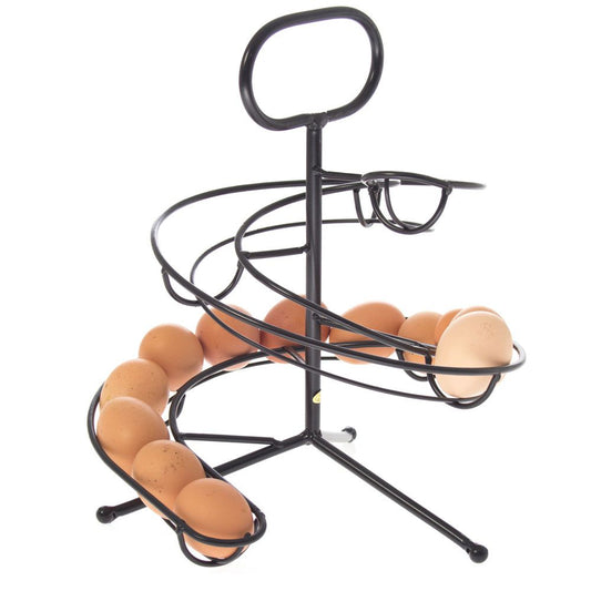 Poultry Egg Spiral Rack Black - Pet And Farm
