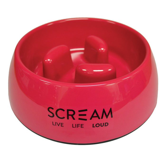 Scream Slow Dog Feeder Bowl 750ml - Pet And Farm 