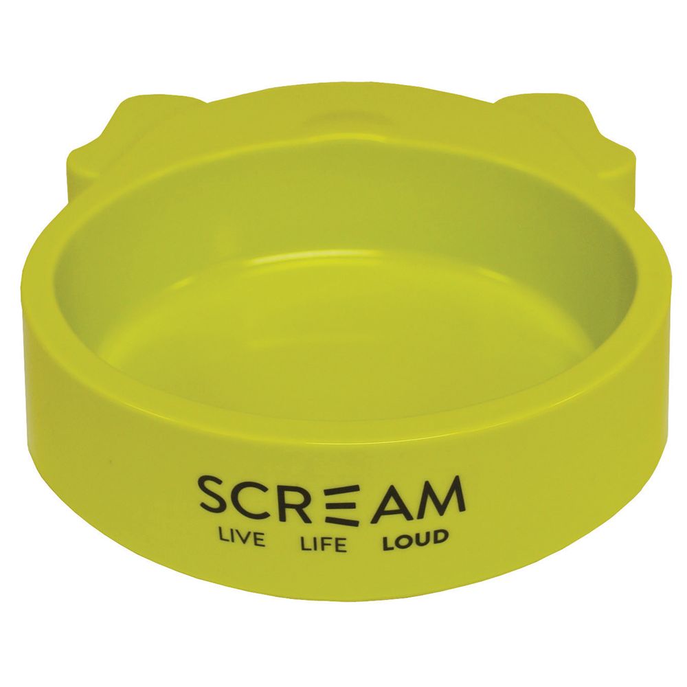 Scream Dog Face Bowl 350ml Loud Blue - Pet And Farm 