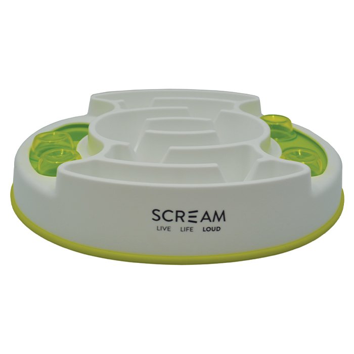 Scream SLOW FEED INTERACTIVE PUZZLE BOWL - Pet And Farm 