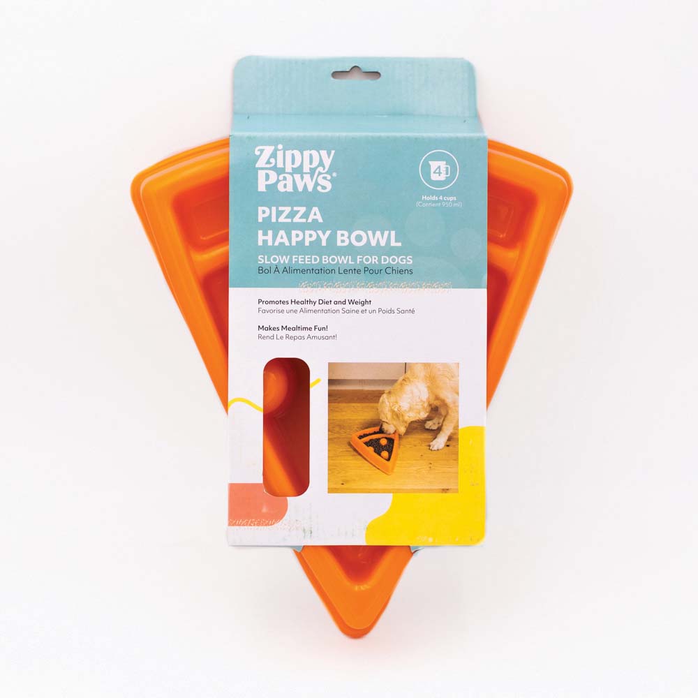 ZippyPaws Happy Bowl Slow Feeder Pizza - Pet And Farm 