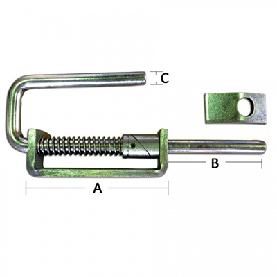 Universal Slam Latch 14mm (LONG PIN) - Pet And Farm
