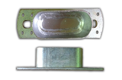 Cattle Rail Joiner 115mm x 42mm With End Plate - Pet And Farm
