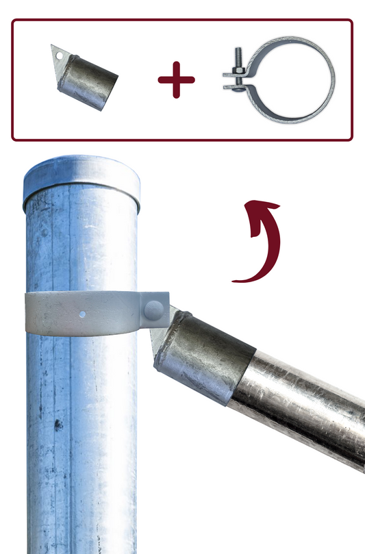 Stay Adaptor Post Clamp 80NB Strainer x 40NB/50NB Stay - Pet And Farm