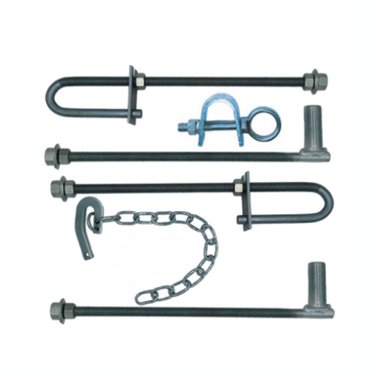 Double Simplex Gate Hinge Set 400mm - Pet And Farm 