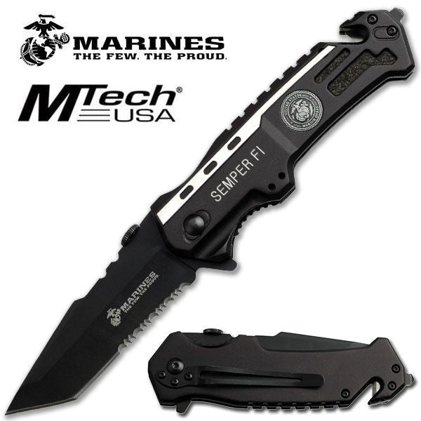 U.S. Marines SEMPER FI Tactical Folding Knife - Pet And Farm 