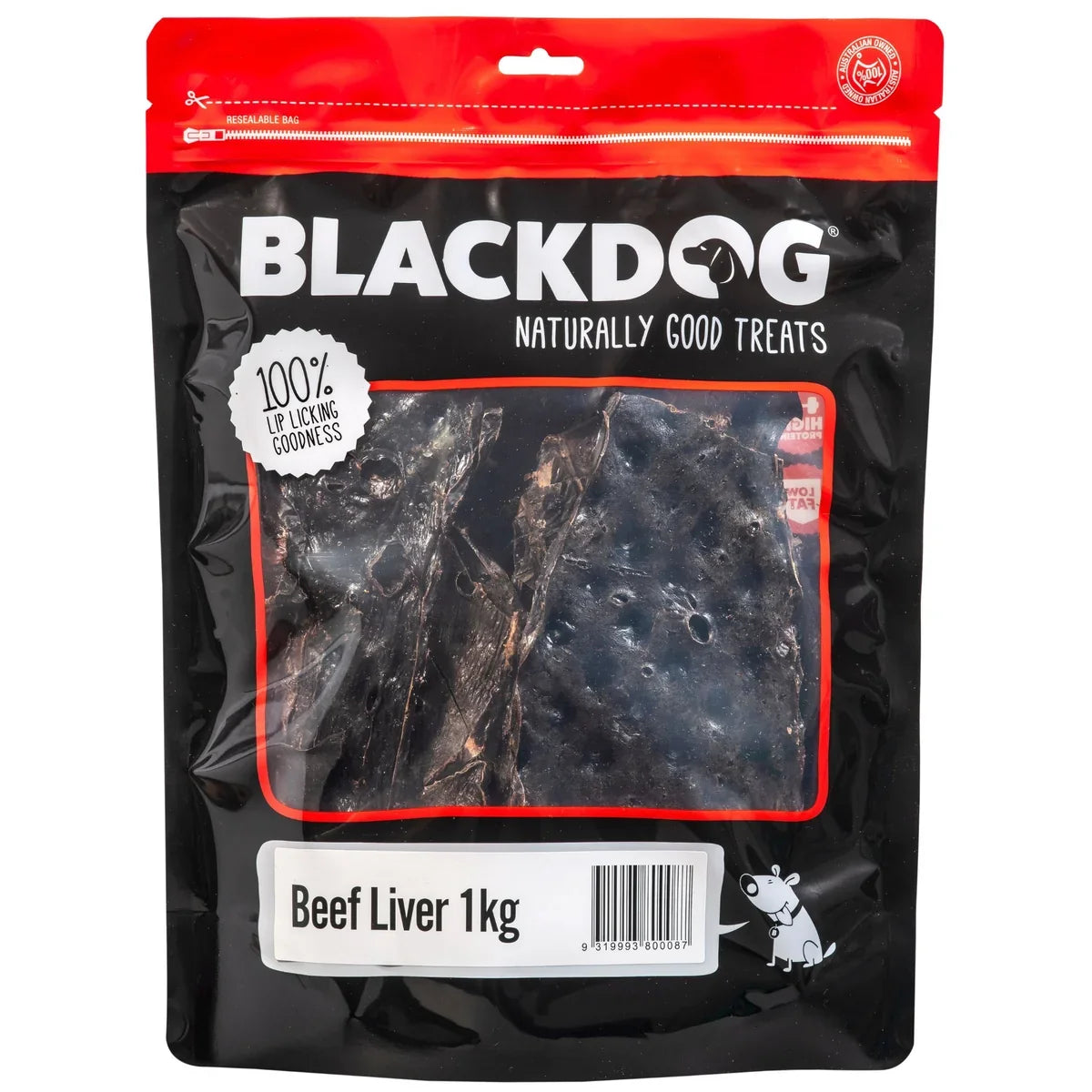 BlackDog Beef Liver Dog Treats 1kg