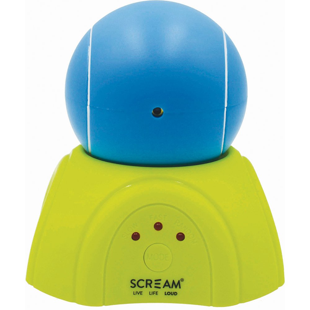 Scream 360 LASER LIGHT BALL w/STAND CAT/DOG TOY Loud Green & Blue - Pet And Farm 