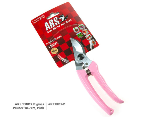 ARS 130DX Bypass Pruner 18.7cm – Pink Handle - Pet And Farm 