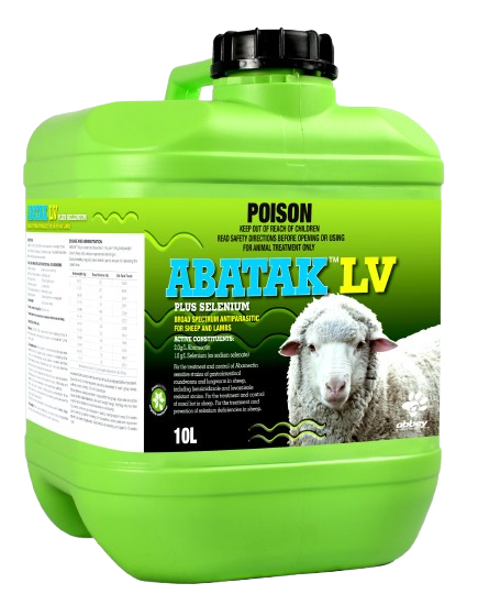 ABATAK LV PLUS SELENIUM Sheep and Lambs Drench 10L
