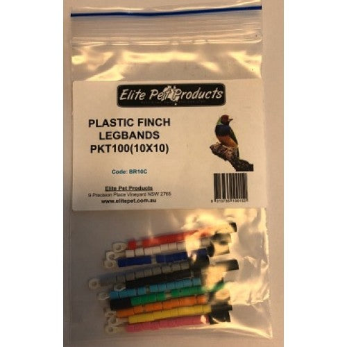 Plastic Finch Leg Rings - Pet And Farm 