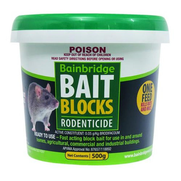 Bainbridge Rodent Bait Blocks - Pet And Farm 