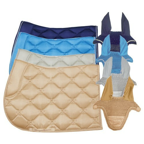 Huntington Satin Saddle Pad & Bonnet Set - Pet And Farm