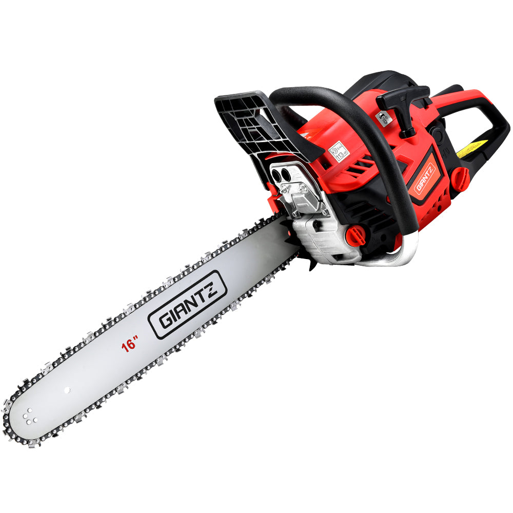 Giantz Petrol Chainsaw Chain Saw E-Start Commercial 45cc 16'' Top Handle Tree - Pet And Farm 