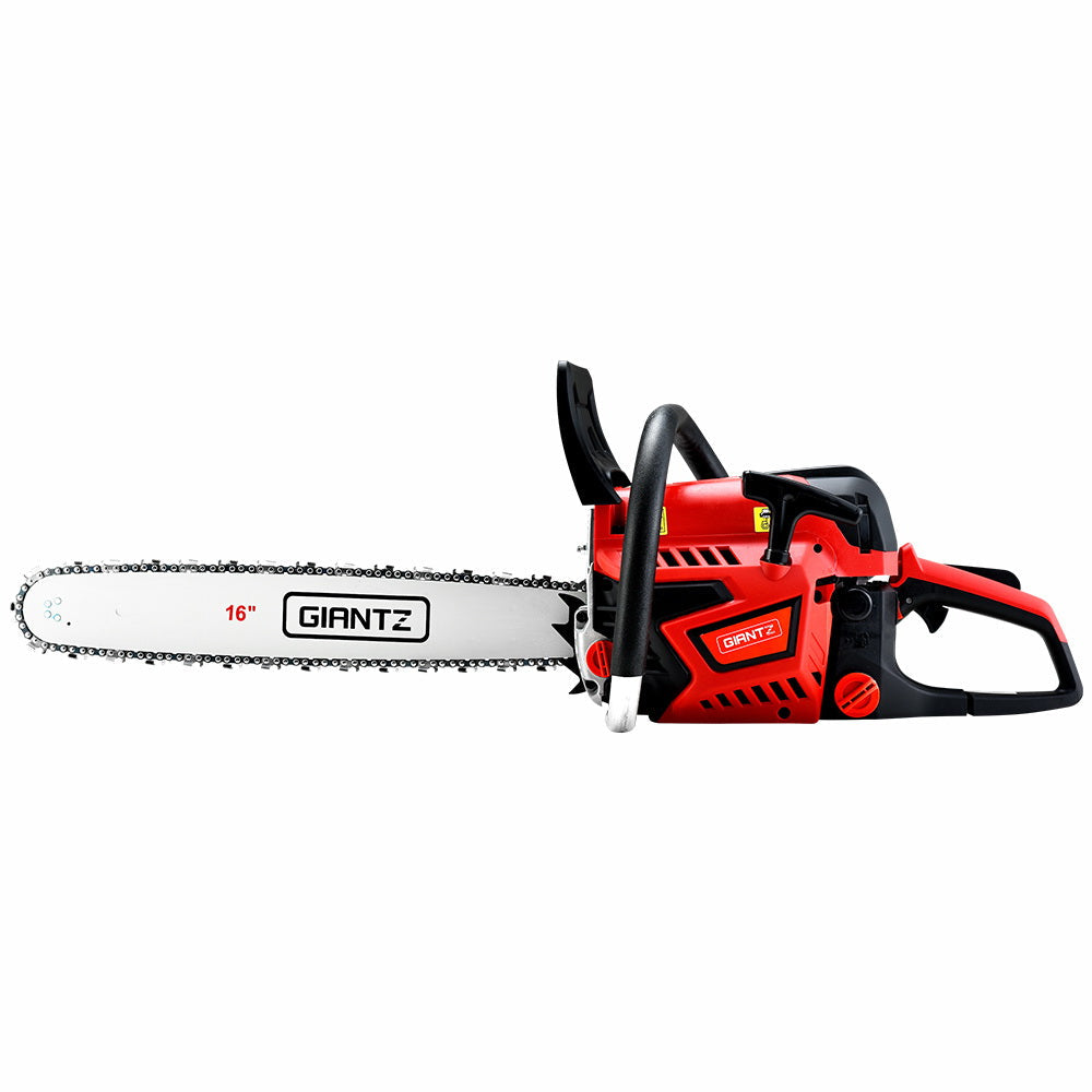 Giantz Petrol Chainsaw Chain Saw E-Start Commercial 45cc 16'' Top Handle Tree - Pet And Farm 