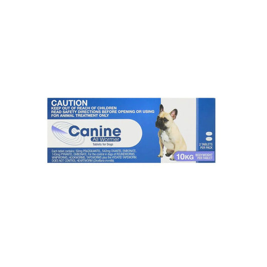 Canine All Wormer Tablets 10kg - Pet And Farm