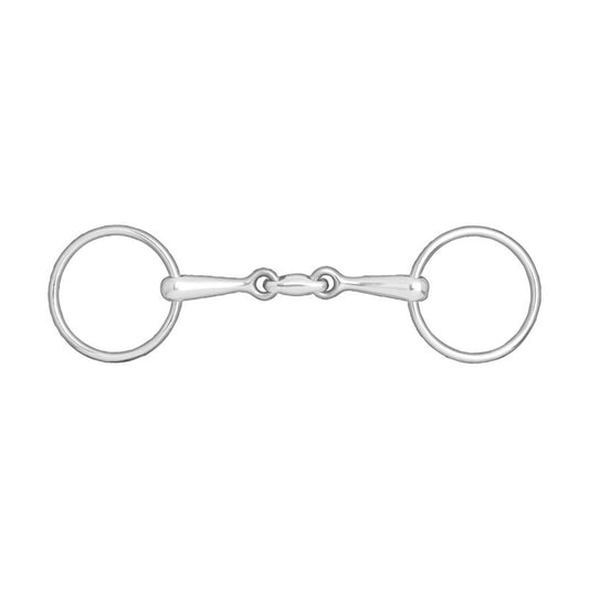 Horze Double Jointed Loose Ring Snaffle Bit - Pet And Farm 