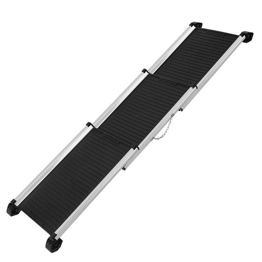 i.Pet Dog Ramp Dog Steps Pet Car Travel Step Stair Foldable Portable Ladder Aluminium - Pet And Farm