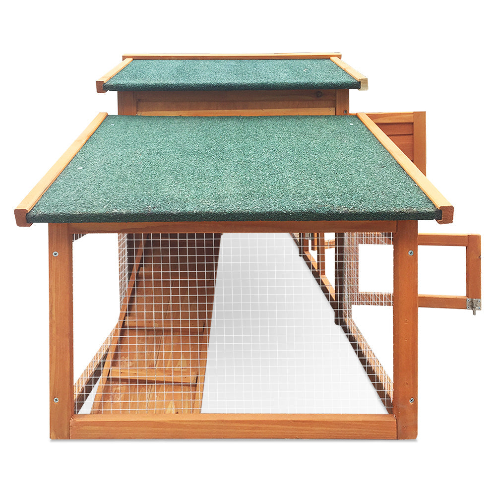 Gardeon 2 Storey Wooden Hutch - Pet And Farm 