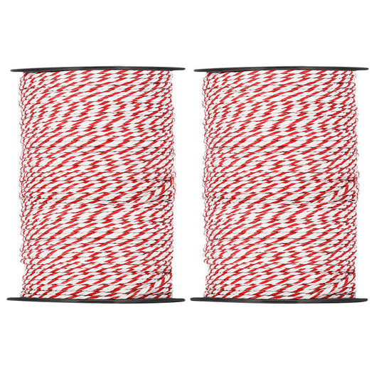 Giantz 1000M Electric Fence Wire Tape Poly Stainless Steel Temporary Fencing Kit - Pet And Farm
