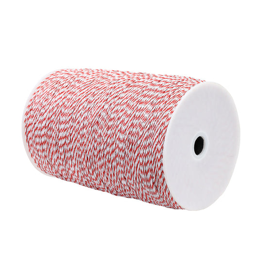Giantz 2000M Polywire Roll Electric Fence Energiser Stainless Steel Poly Wire - Pet And Farm