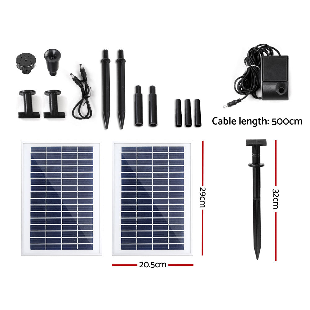 Gardeon 110W Solar Powered Water Pond Pump Outdoor Submersible Fountains - Pet And Farm 