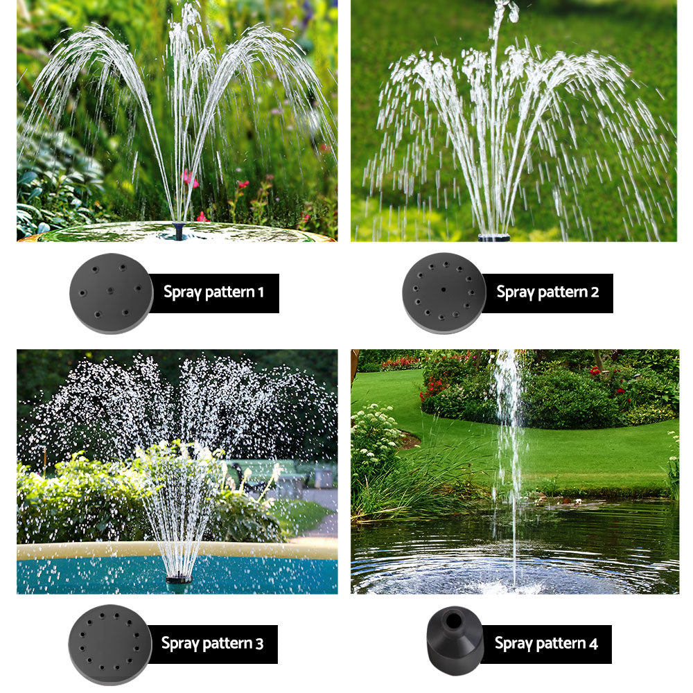 Gardeon Solar Pond Pump Pool Fountain Battery Garden Outdoor Submersible Kit 4FT - Pet And Farm 