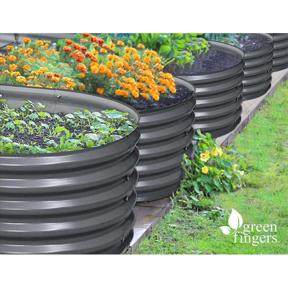 Greenfingers 320X80X42CM Galvanised Raised Garden Bed Steel Instant Planter - Pet And Farm 