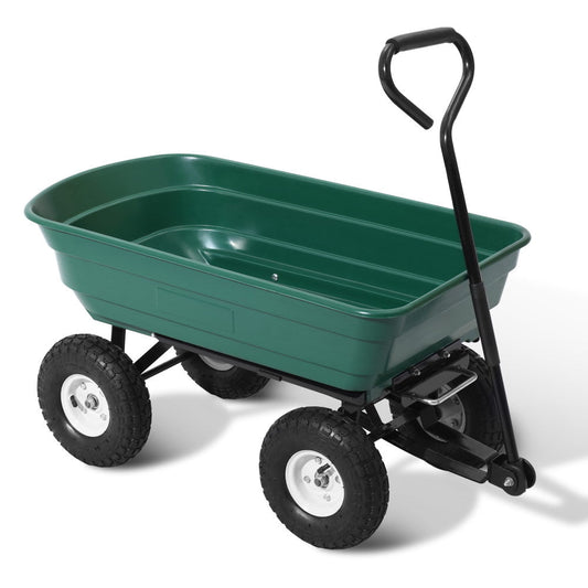 Gardeon 75L Garden Dump Cart - Green - Pet And Farm