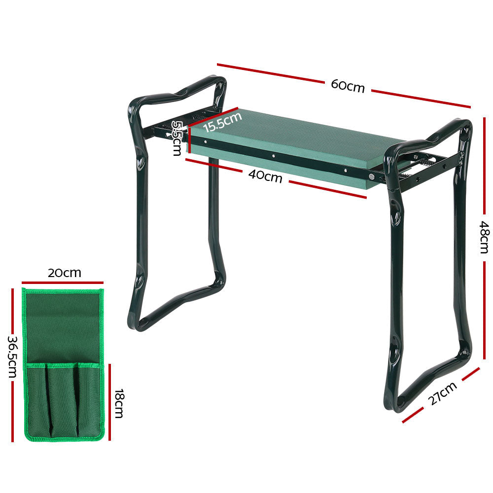 Gardeon Garden Kneeler Seat Outdoor Bench Knee Pad Foldable - Pet And Farm 