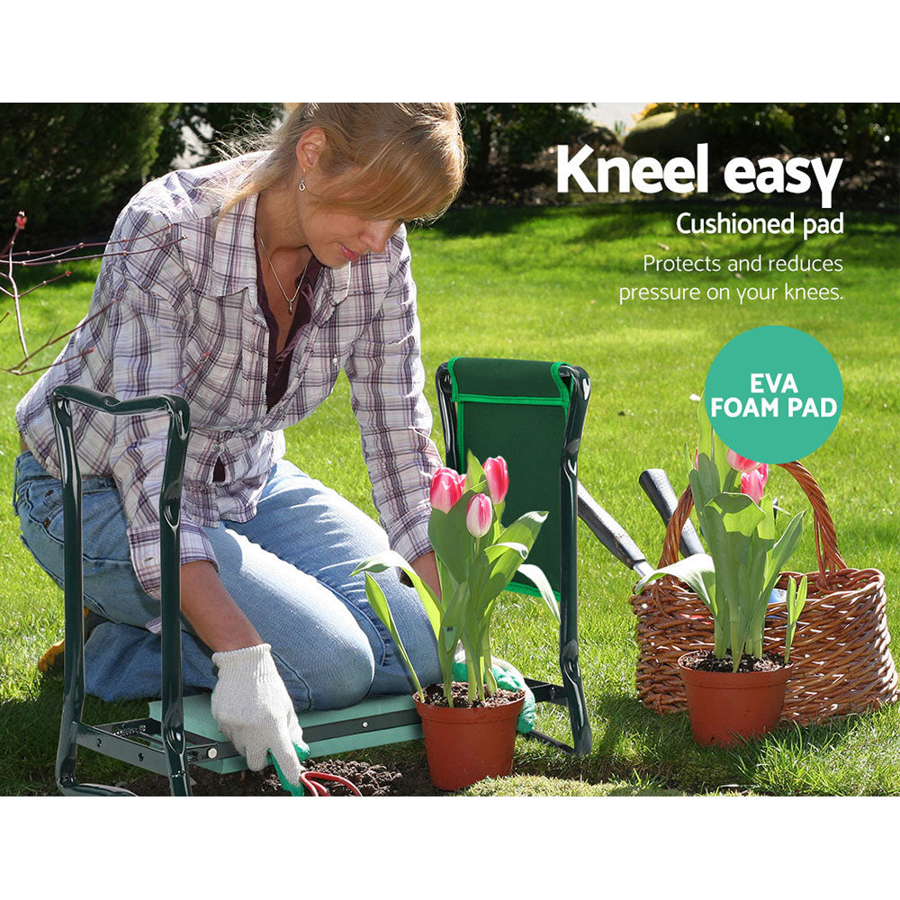 Gardeon Garden Kneeler Seat Outdoor Bench Knee Pad Foldable - Pet And Farm 