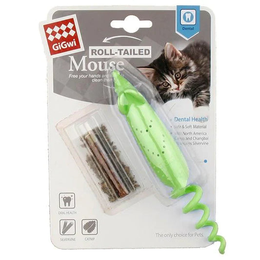 GiGwi Roll Tail Mouse With Catnip - Pet And Farm