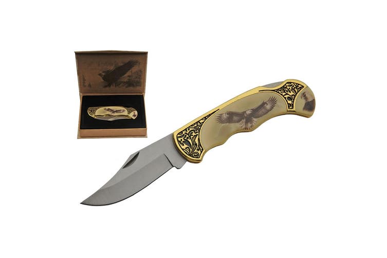 Gold Folding Knife in Gift Box - Pet And Farm 