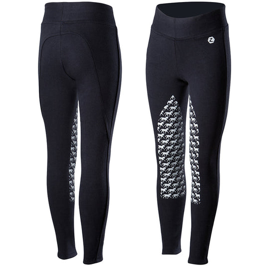 Horze Active Kids Silicone Horse Grip Tights (Breeches) - Pet And Farm