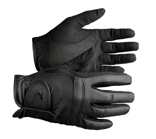 Horze Synthetic Leather Riding Gloves - Pet And Farm