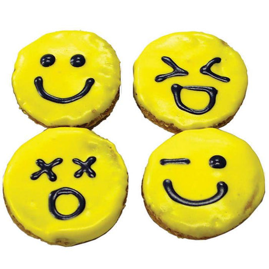 Huds and Toke EMOJI COOKIE 4pk - 5cm - Pet And Farm 