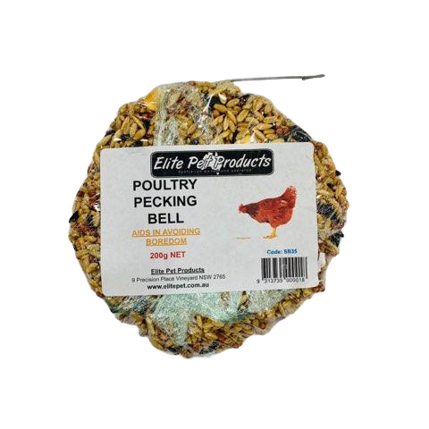Poultry Pecking Block Bell (200g) - Pet And Farm