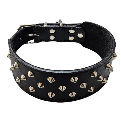 Leather Staffy Studded Collar - Pet And Farm 