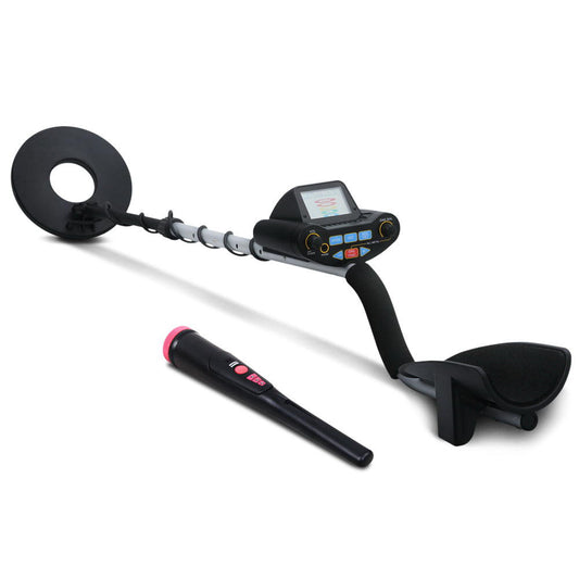 Metal Detector W/Pinpointer Searching Treasure Gold Digger Hunter 250mm - Pet And Farm