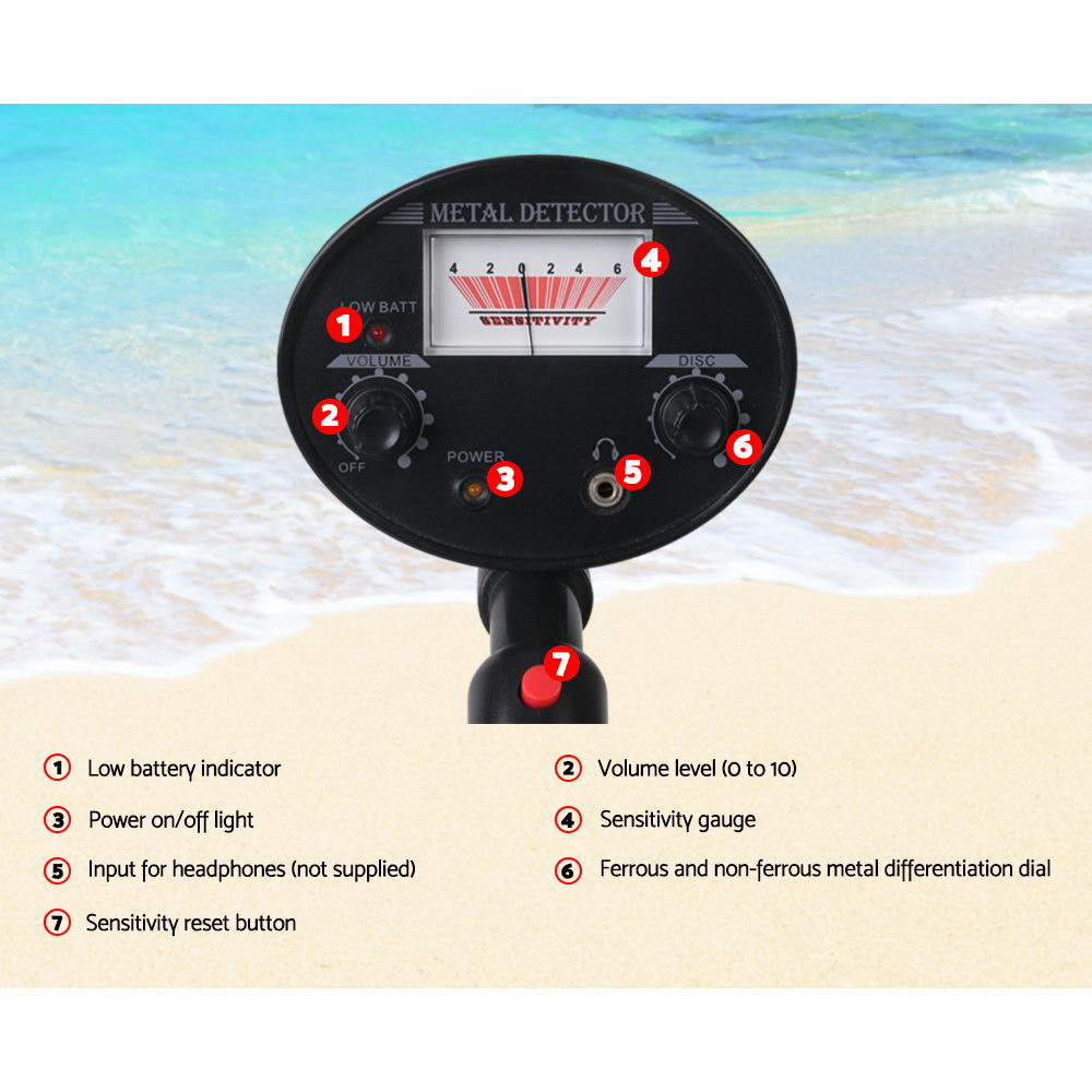 Metal Detector Pinpointer Deep Sensitive Searching Gold Digger Hunter Digger 180MM - Pet And Farm 