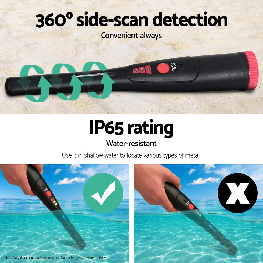 Pinpointer Metal Detector - Black - Pet And Farm 